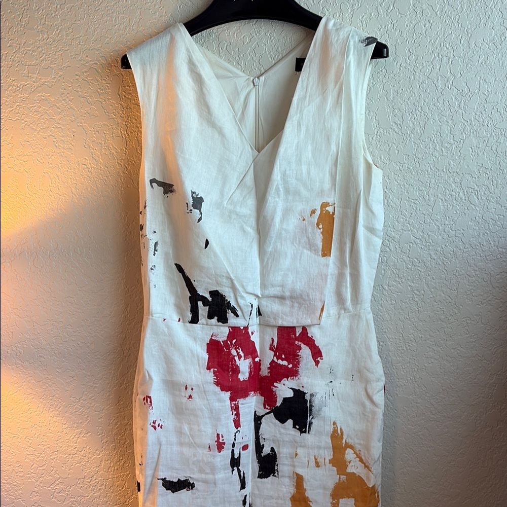 Piazza Sempione Abstract Print Sleeveless Dress